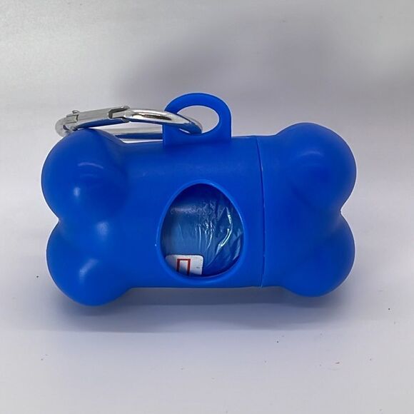NWT Blue Dog Bakery Dog Poop Bag Dispenser & Clip (Includes Bags) - Picture 4 of 4